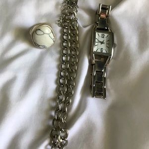 3 piece silver jewelry bundle